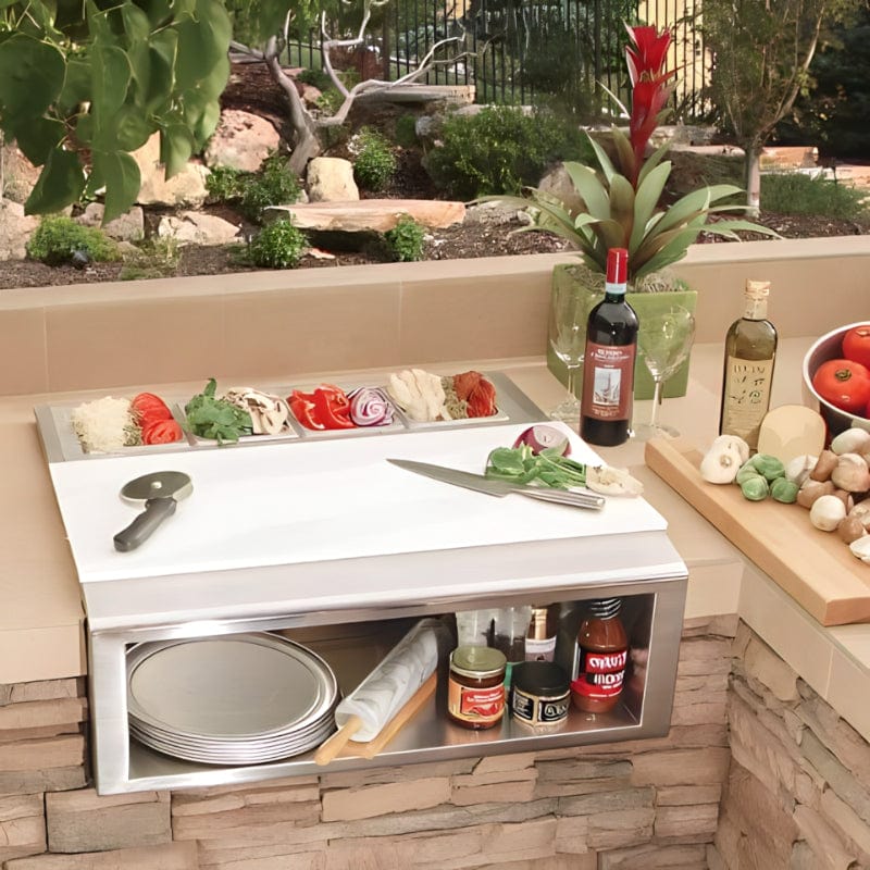 Alfresco 30-Inch Pizza Prep & Garnish Center - APS-30PPC