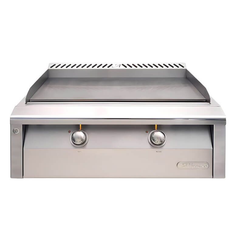 Alfresco 30-Inch Stainless Steel Built-In Gas Griddle