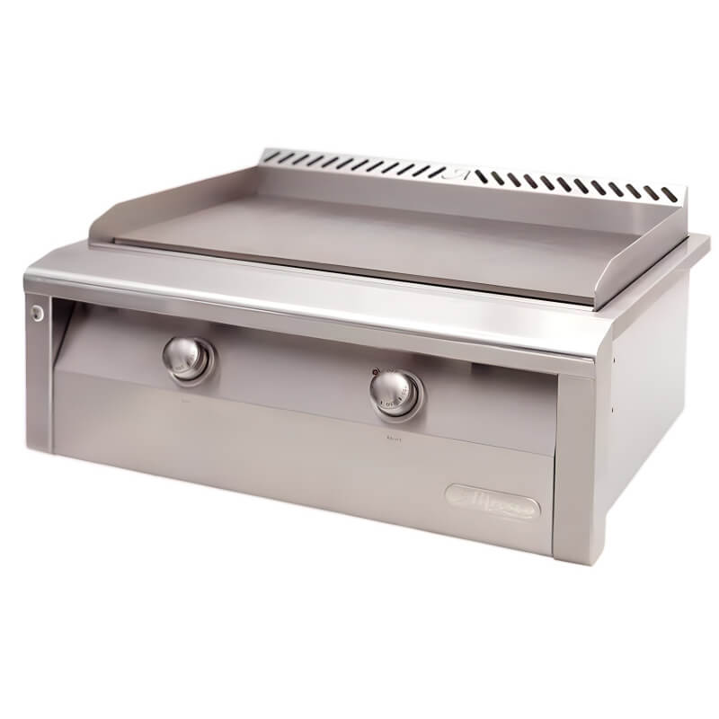 Alfresco 30-Inch Stainless Steel Built-In Gas Griddle