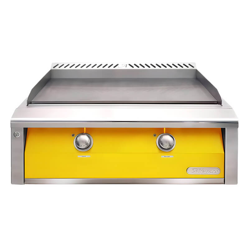 Alfresco 30-Inch Stainless Steel Built-In Gas Griddle