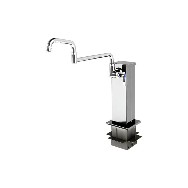 Alfresco Adjustable Outdoor Rated Pot Filler Tower With Cold Water Faucet - AXEVP-T10