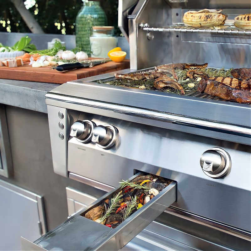 Alfresco ALXE 30-Inch Freestanding Gas Grill with Sear Zone and Rotisserie