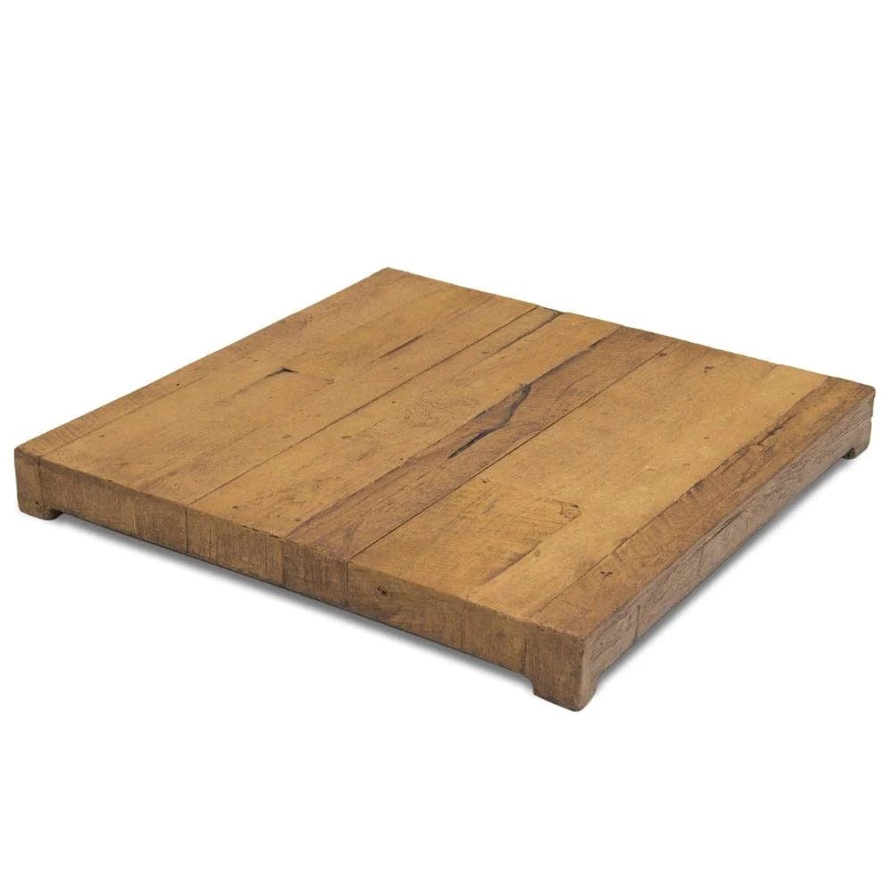 American Fyre Designs 44" Reclaimed Wood Contempo Square Chat Height Fire Table