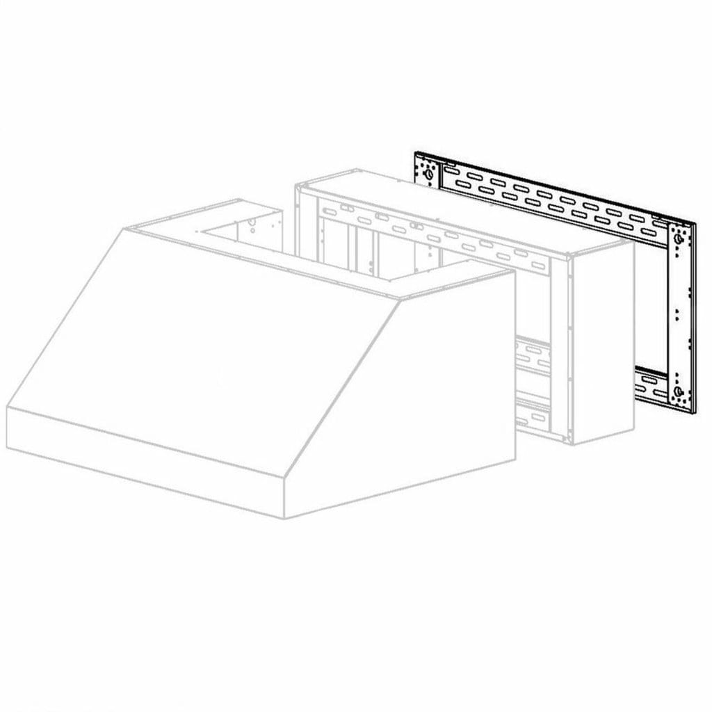 American Made Grills 1/2-inch Mounting Bracket for 48" Outdoor Vent Hood - SSVH-48-SPT