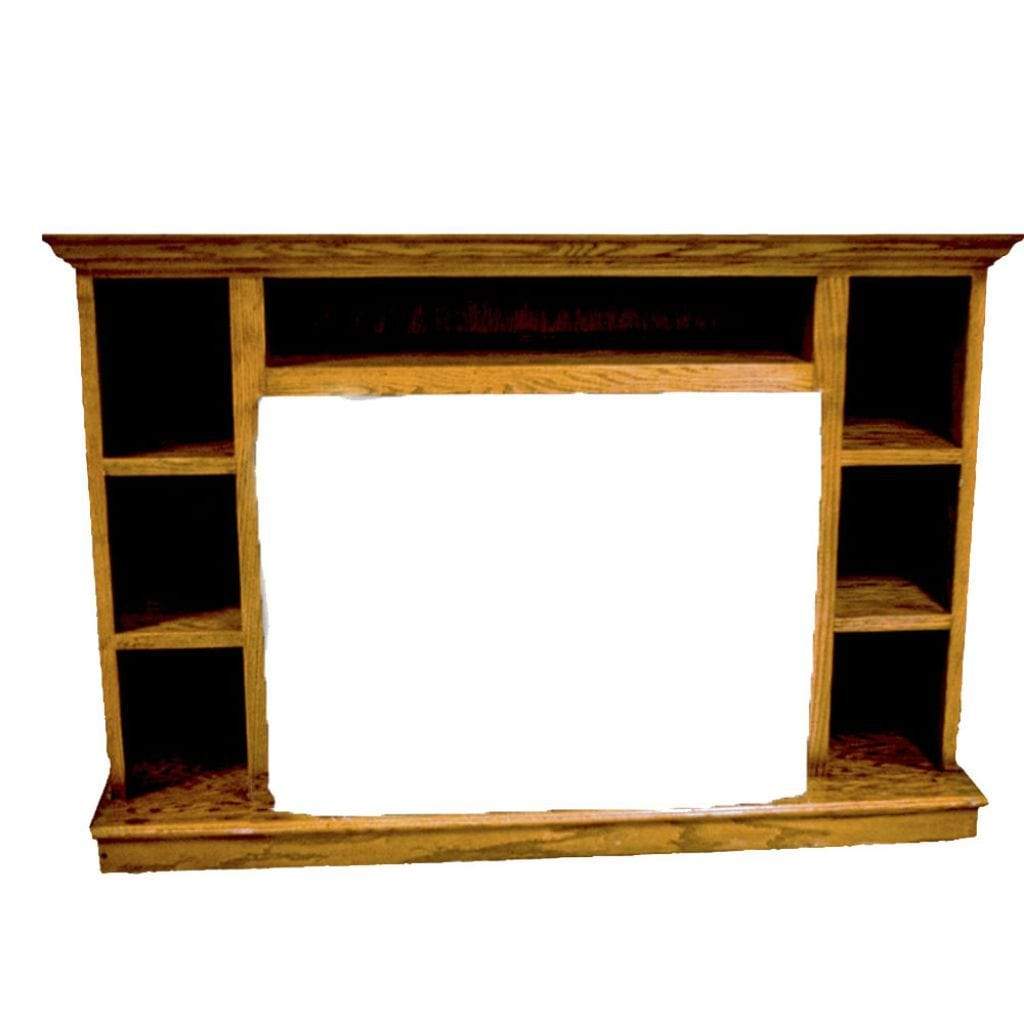 Buck Stove 53 inch Dark Oak Prestige Bookcase Mantel PA KDM34PRES-DO