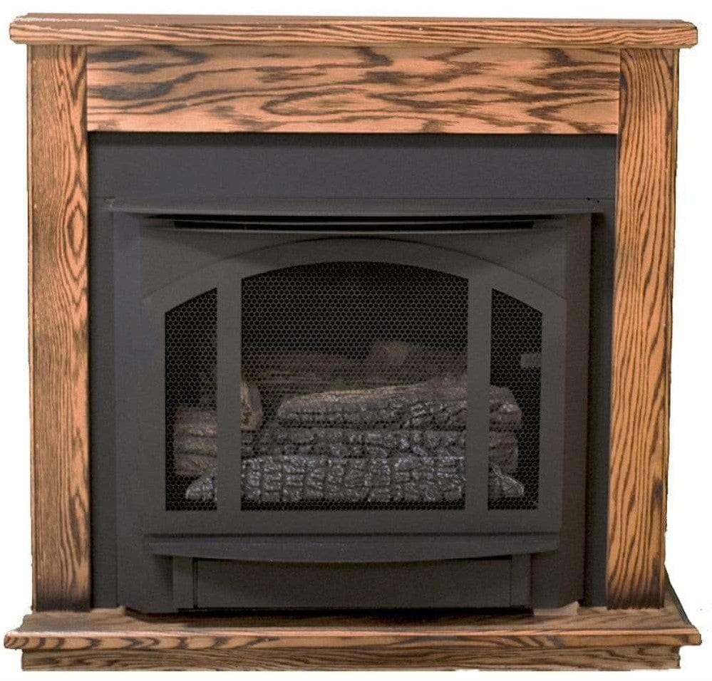 Buck Stove Standard Dark Oak Mantel for Gas Stoves PA KDM33