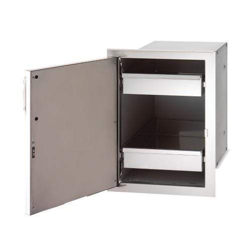 Fire Magic Single Door w/Dual Drawers 33820-SL