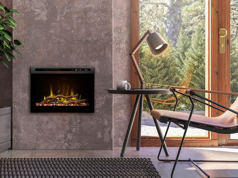 Dimplex 26" Multi-Fire XHD Pro Plug-In Electric Fireplace with Acrylic Ice & Driftwood