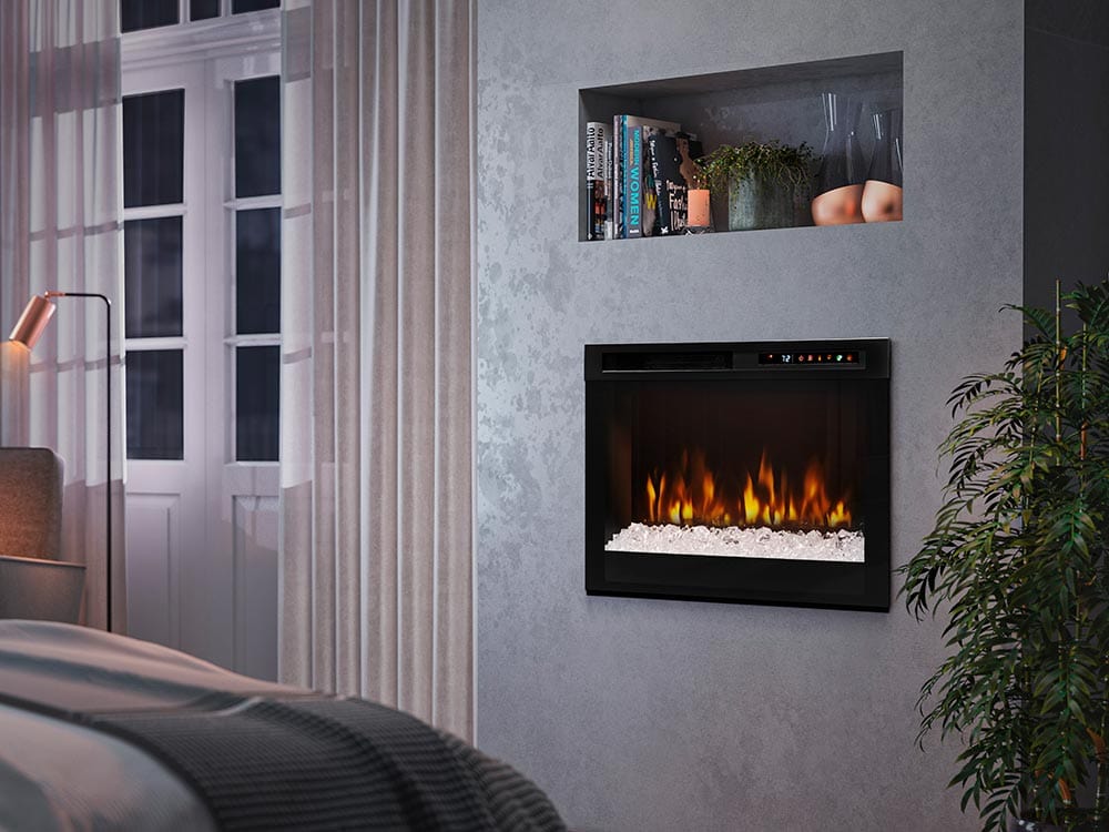 Dimplex 26" Multi-Fire XHD Pro Plug-In Electric Fireplace with Acrylic Ice & Driftwood