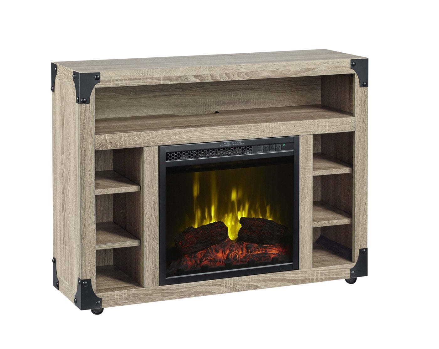 Dimplex Chelsea TV Stand Electric Fireplace, Distressed Oak C3P18LJ-2086DO