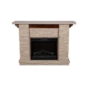 Dimplex Featherston Stone Look 61" Mantel with 28" Electric Firebox GDS28L8-1152LR