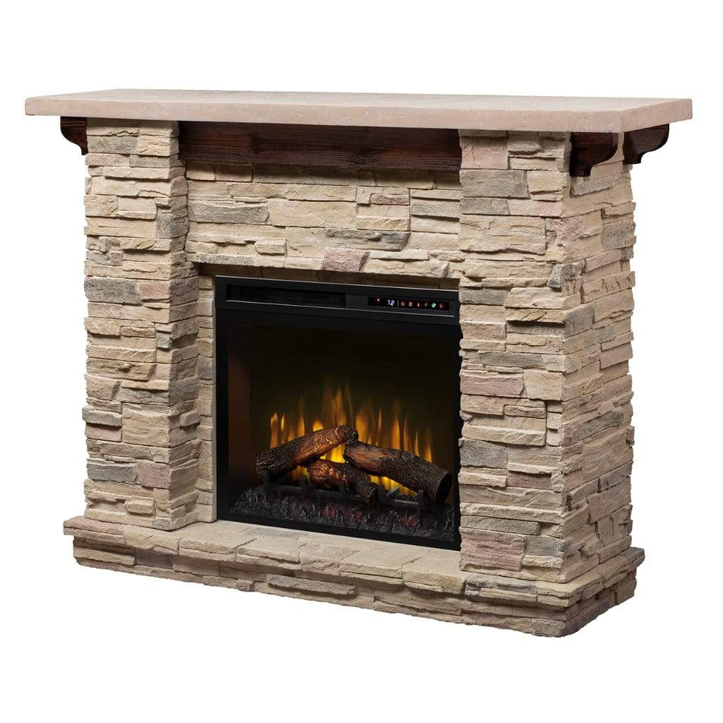 Dimplex Featherston Stone Look 61" Mantel with 28" Electric Firebox GDS28L8-1152LR