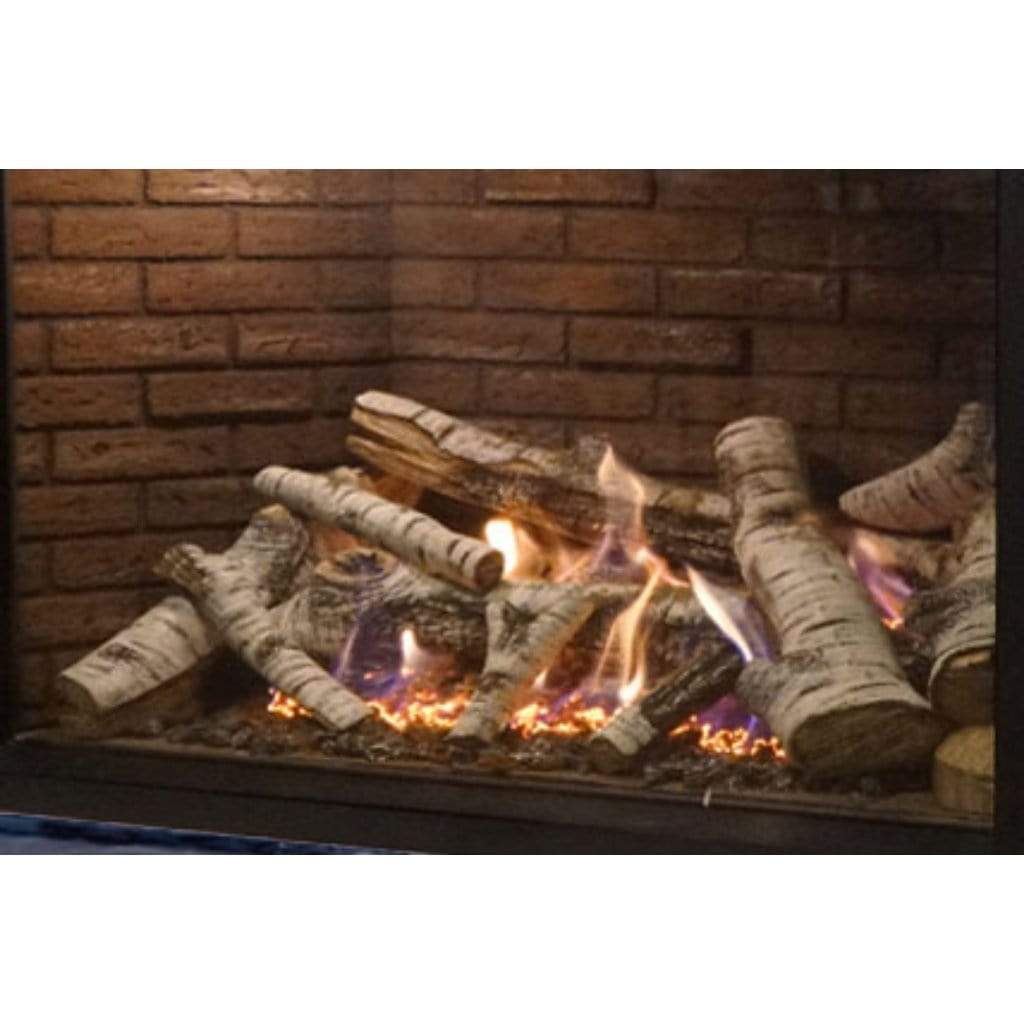 Empire White Mountain Hearth Rushmore 40" Log Set, 10-pc Burncrete, Birch LS40CBB