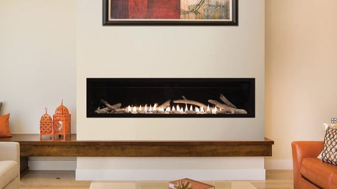 Empire White Mountain Hearth 72" Boulevard Vent-Free Linear Gas Fireplace VFLB72FP90