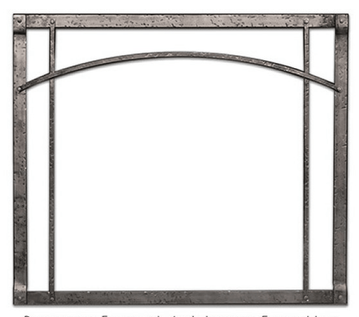 Empire White Mountain Hearth Rushmore 35-inch Arch, Black Forged Iron Inset DFF35RBL