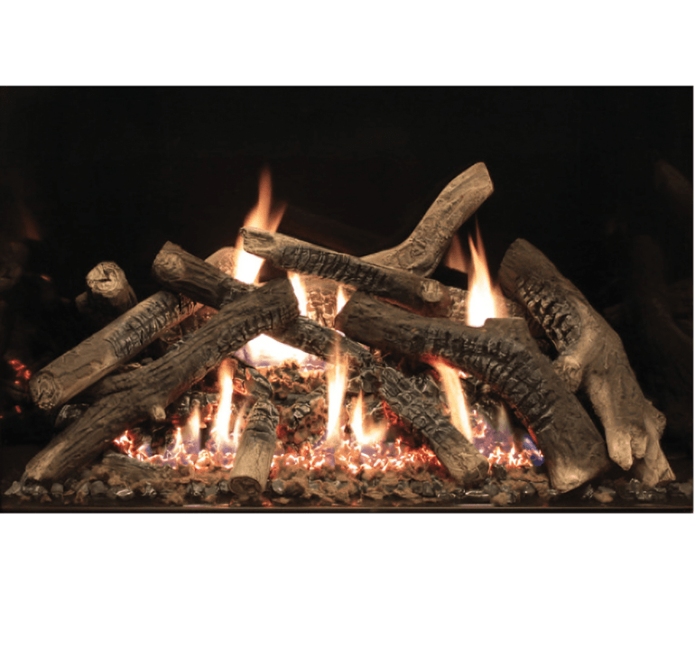 Empire White Mountain Hearth Rushmore 35-inch Ceramic Fiber, Traditional Charred Log Set LS35TINF