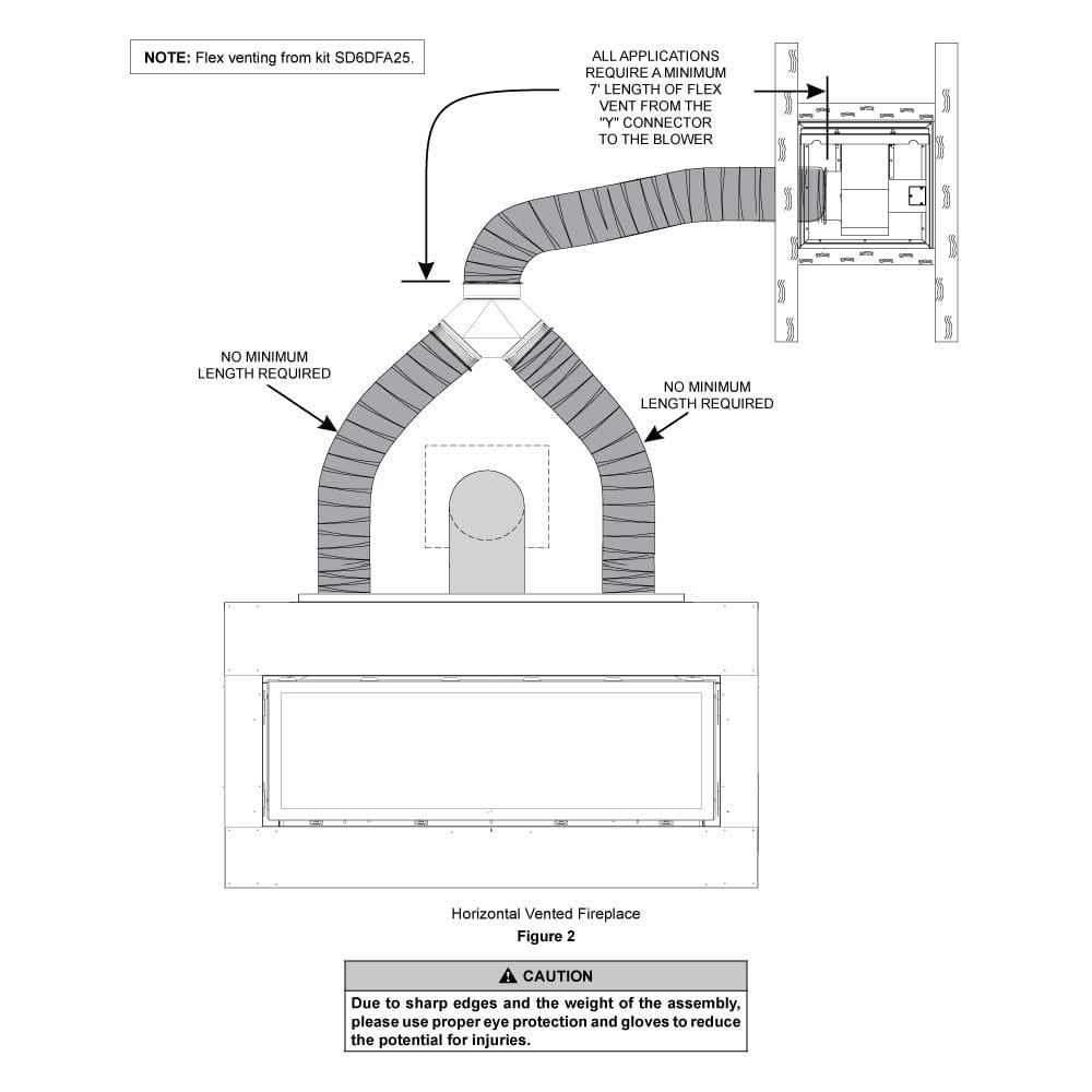 Empire White Mountain Hearth Rushmore 36-inch External Forced Air Heat Management HMFA