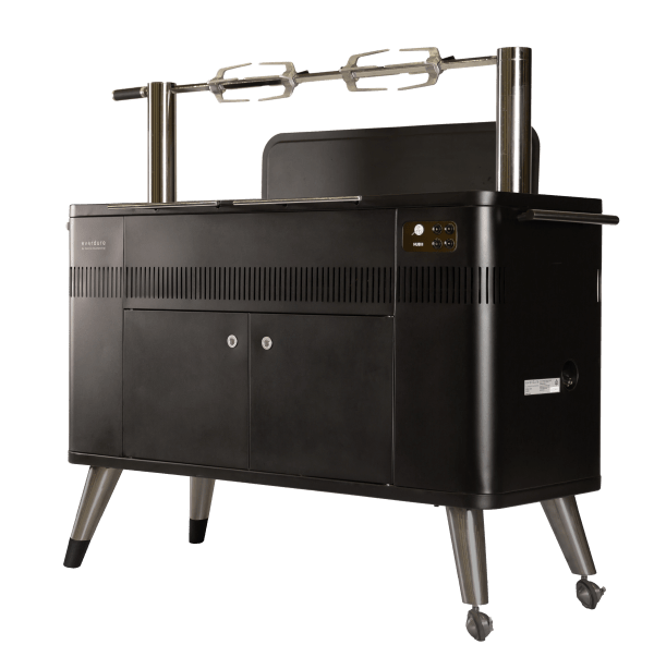 Everdure HUB II 54-Inch Charcoal Grill w/ Rotisserie and Cliplock Forks™ - HBCE3BUS