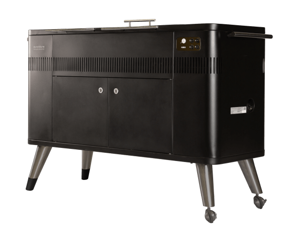 Everdure HUB II 54-Inch Charcoal Grill w/ Rotisserie and Cliplock Forks™ - HBCE3BUS