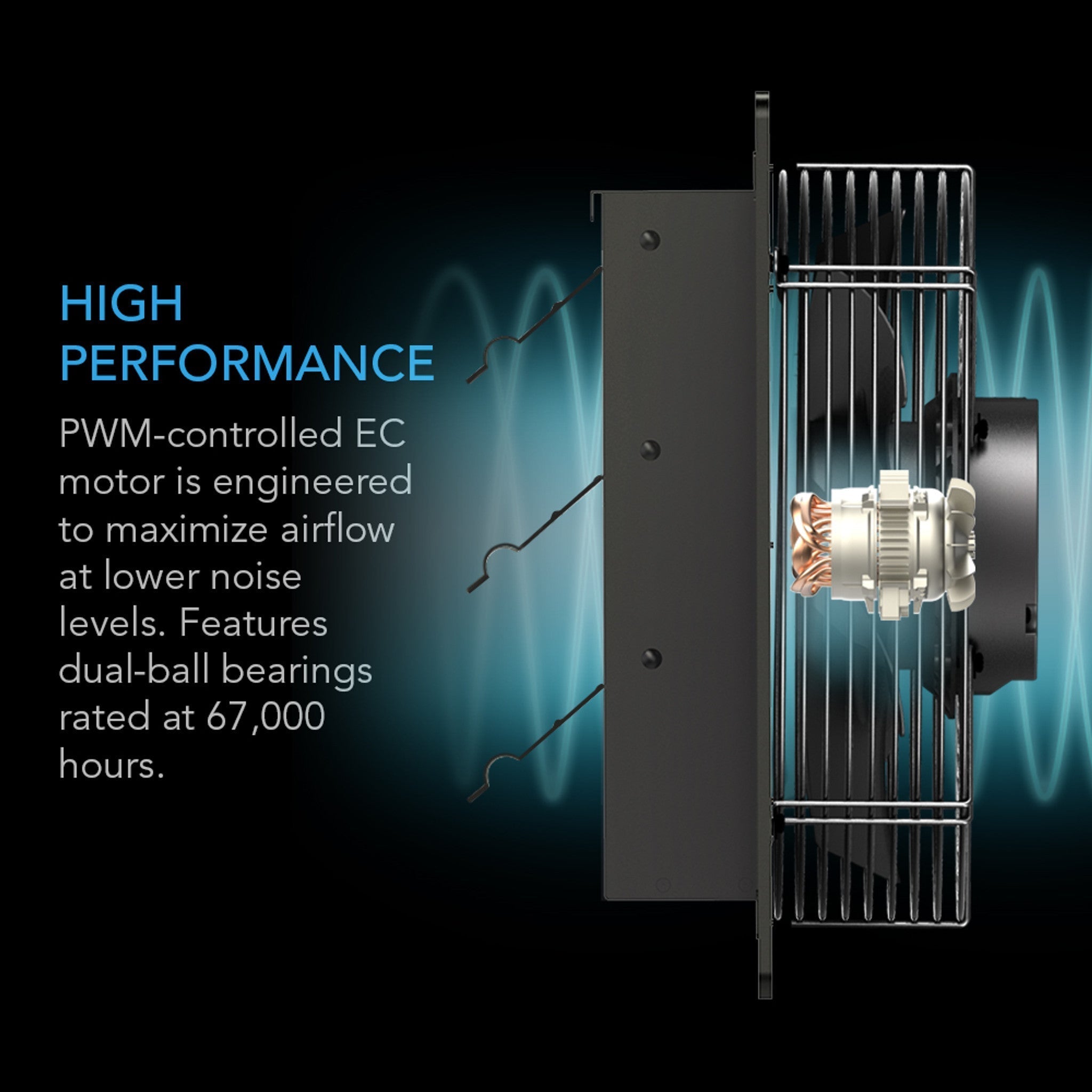 AC Infinity Airlift S14 Shutter Exhaust Fan | Speed Controller | 14" Exhaust Fan