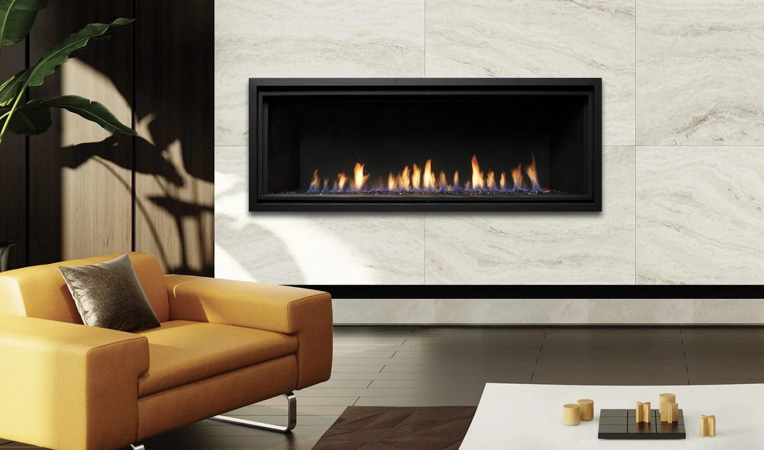 Marquis by Kingsman Serene 60-inch Zero Clearance Direct Vent Gas Fireplace ZCVRB60