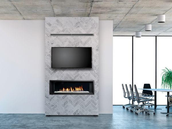 Marquis by Kingsman Enclave 48-inch Single Side Linear Direct Vent Gas Fireplace MQVL48