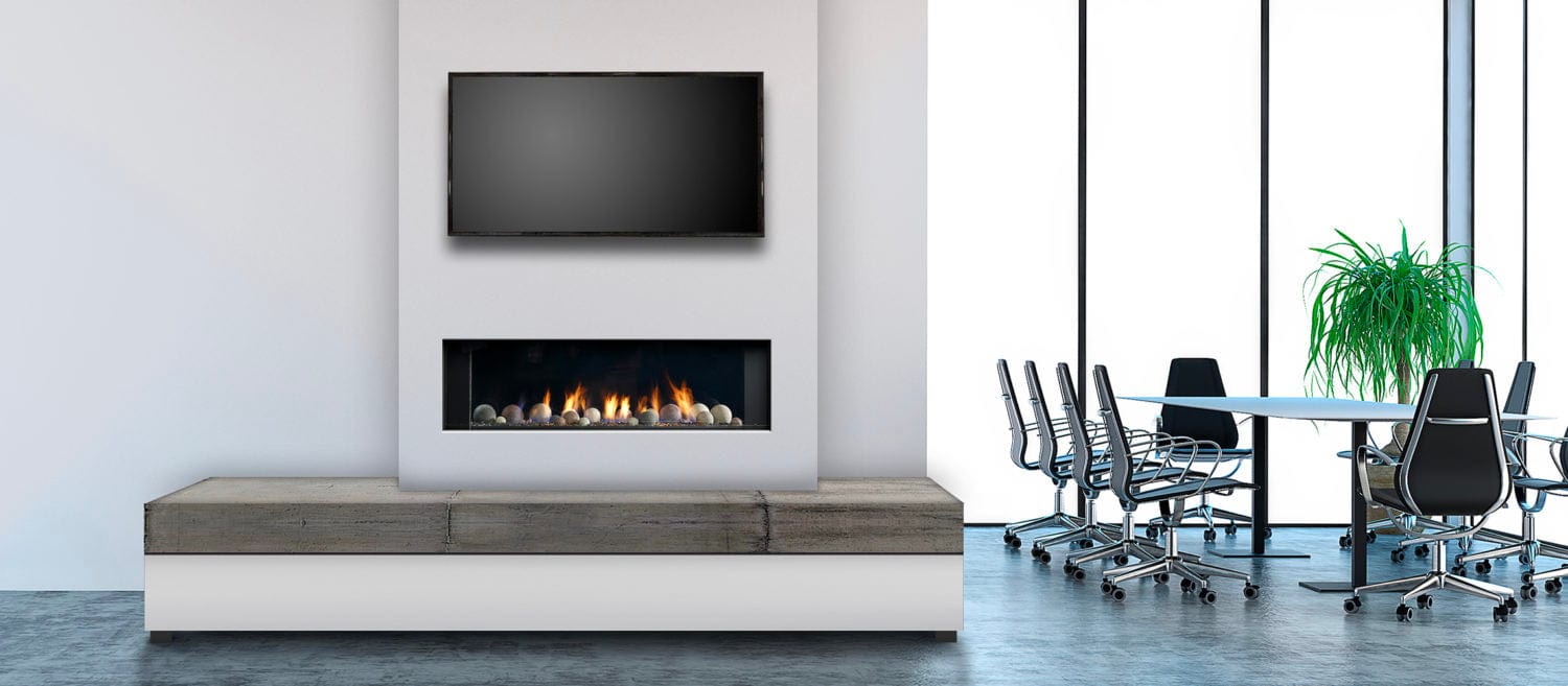 Marquis by Kingsman Enclave 60-inch Single Side Direct Vent Gas Fireplace MQVL60