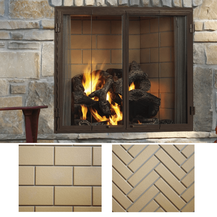 Majestic Castlewood 42" Outdoor Wood-Burning Fireplace ODCASTLEWD-42-B