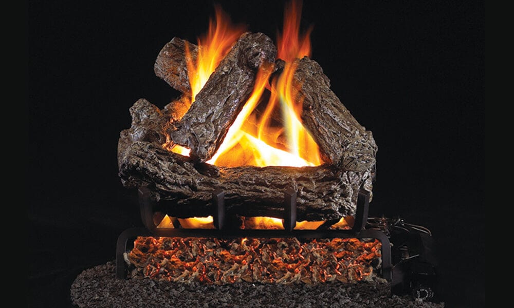 Real Fyre 18-inches Rustic Oak Vented Gas Log Set HR-18