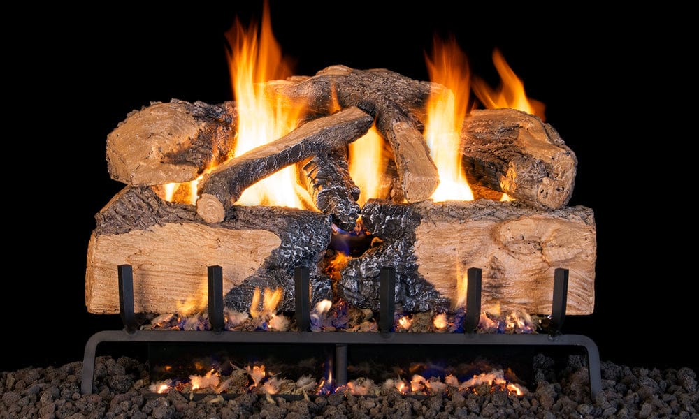 Real Fyre 18/20-inch Charred Angel Split Oak Vented Gas Log Set - CHNS-18/20