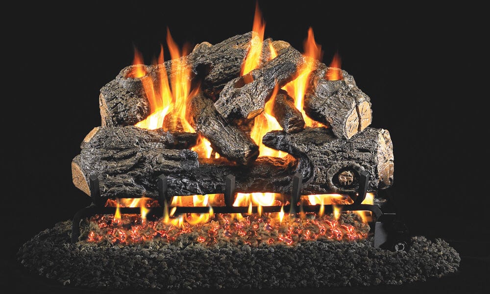 Real Fyre 18/20-inch Charred Northern Oak Vented Gas Log Set - CHN-18/20