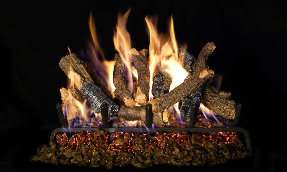 Real Fyre 24-inch Charred Oak Stack Vented Gas Log Set - CHDS-24