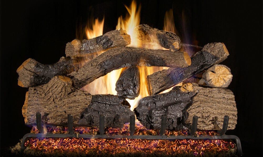 Real Fyre 36-inch Charred Grizzly Oak Vented Gas Log Set - CHGO-36