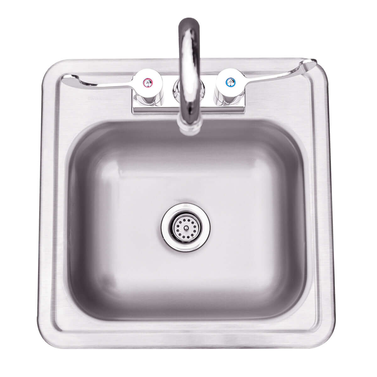 Summerset 15-inch Stainless Steel Drop-in Sink & Hot/Cold Faucet - SSNK-15D