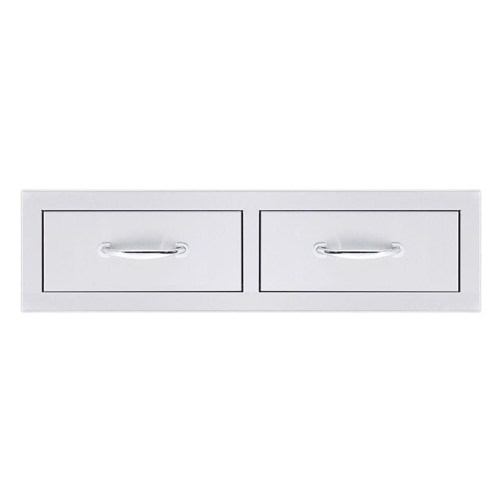 Summerset 32" Stainless Steel Flush Mount Horizontal Double Access Drawer SSDR2-32H