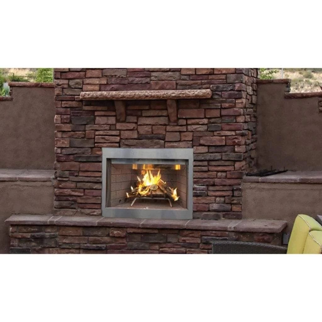 Superior WRE4500 36" Traditional Wood Burning Outdoor Fireplace WRE4536W