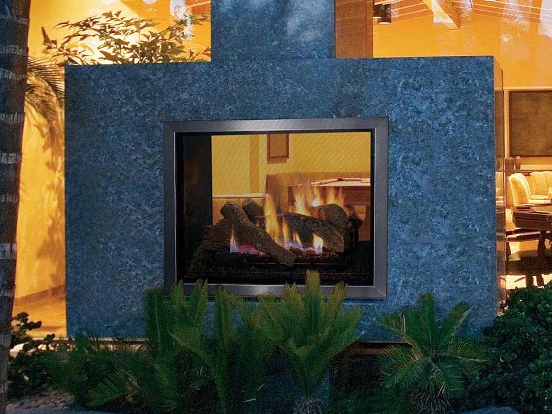 Superior DRT63ST Series 40" Traditional Direct Vent See-Through Gas Fireplace DRT63ST