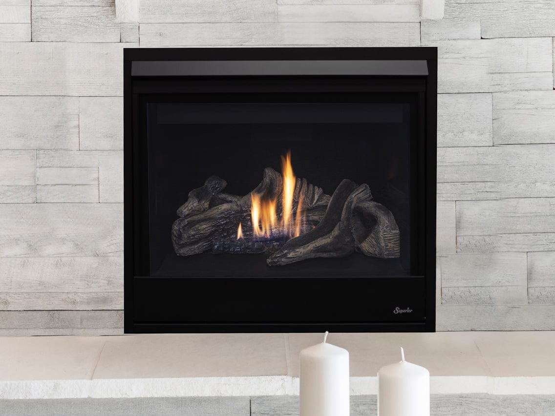 Superior DRC3000 40" Contemporary Direct Vent Gas Fireplace DRC3040DEN-B