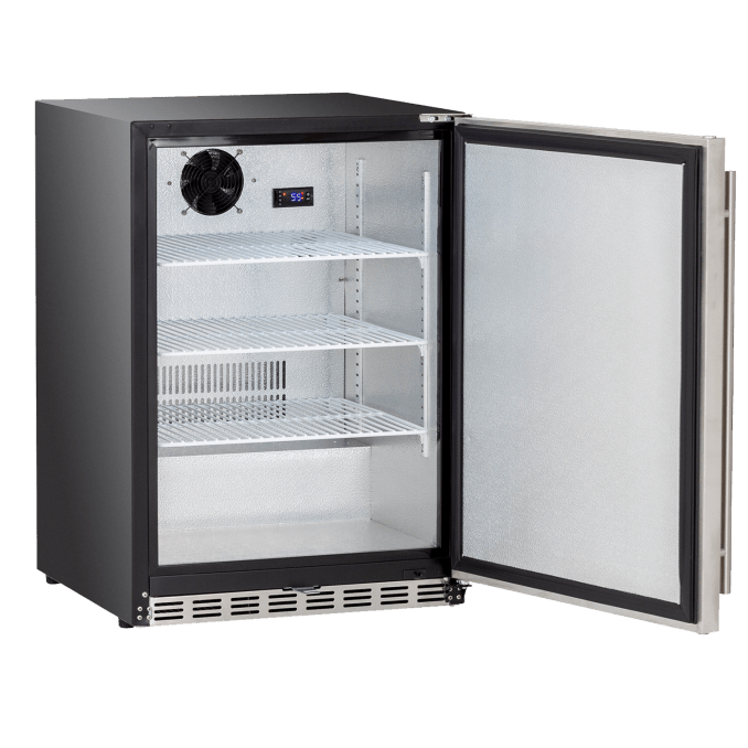 True Flame 24" 5.3C Outdoor Rated Fridge TF-RFR-24S