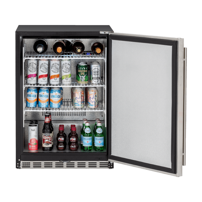 True Flame 24" 5.3C Outdoor Rated Fridge TF-RFR-24S