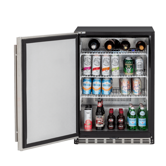 True Flame 24" 5.3C Outdoor Rated Fridge TF-RFR-24S