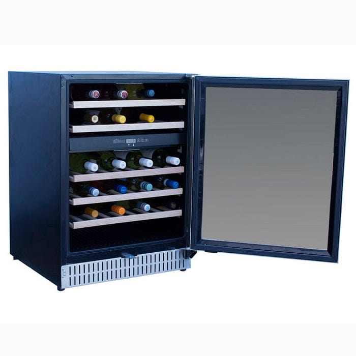 True Flame 24" Outdoor Rated Dual Zone Wine Cooler TF-RFR-24WD