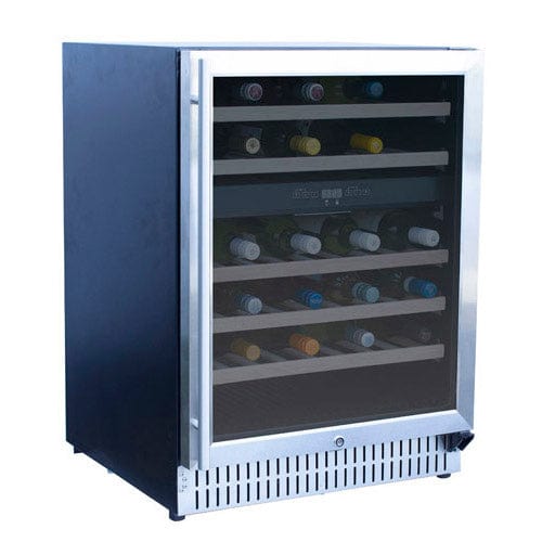 True Flame 24" Outdoor Rated Dual Zone Wine Cooler TF-RFR-24WD