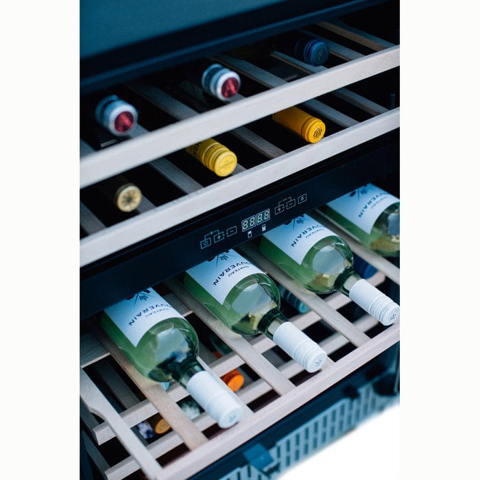 True Flame 24" Outdoor Rated Dual Zone Wine Cooler TF-RFR-24WD