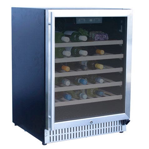 True Flame 24" Outdoor Rated Single Zone Wine Cooler TF-RFR-24W