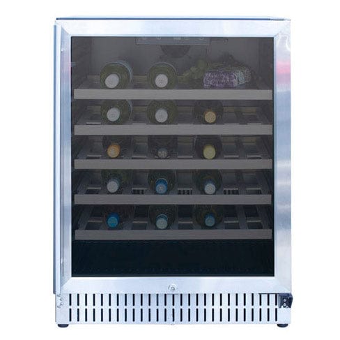 True Flame 24" Outdoor Rated Single Zone Wine Cooler TF-RFR-24W