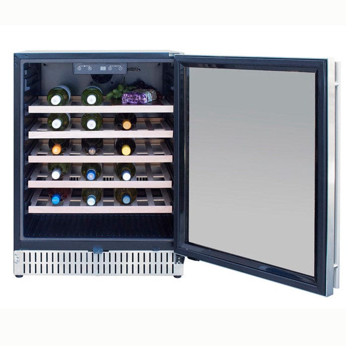 True Flame 24" Outdoor Rated Single Zone Wine Cooler TF-RFR-24W