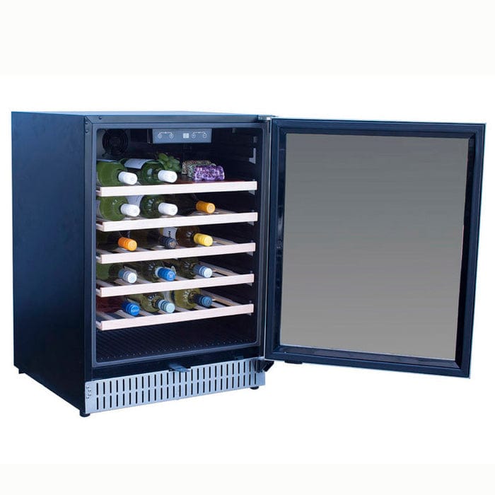 True Flame 24" Outdoor Rated Single Zone Wine Cooler TF-RFR-24W