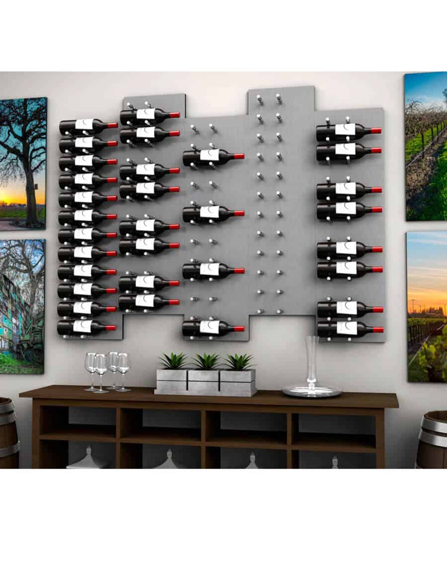 Ultra Wine Racks - Fusion HZ Label-Out Wine Walls Alumasteel (3 Foot)