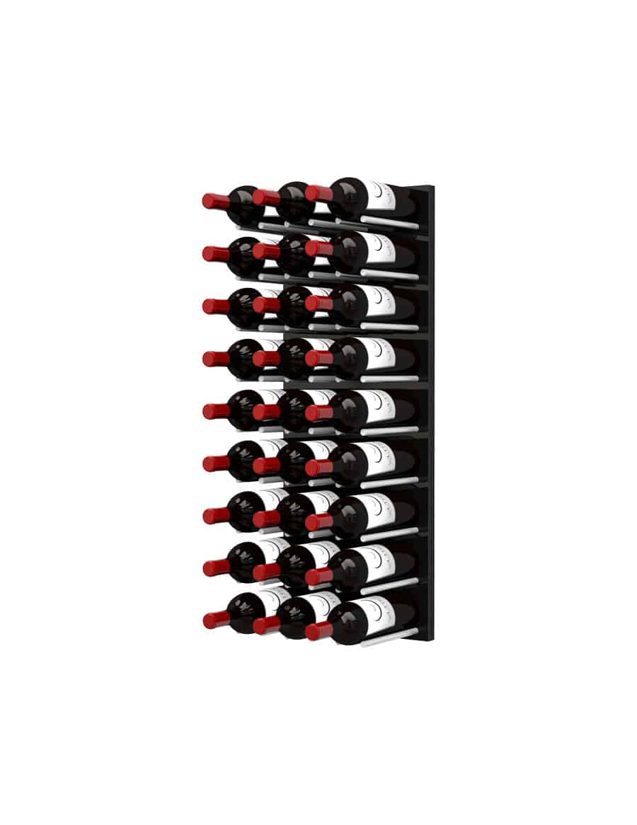 Ultra Wine Racks - Fusion Straight Cork Out Wine Wall Black Acrylic (4 Foot)